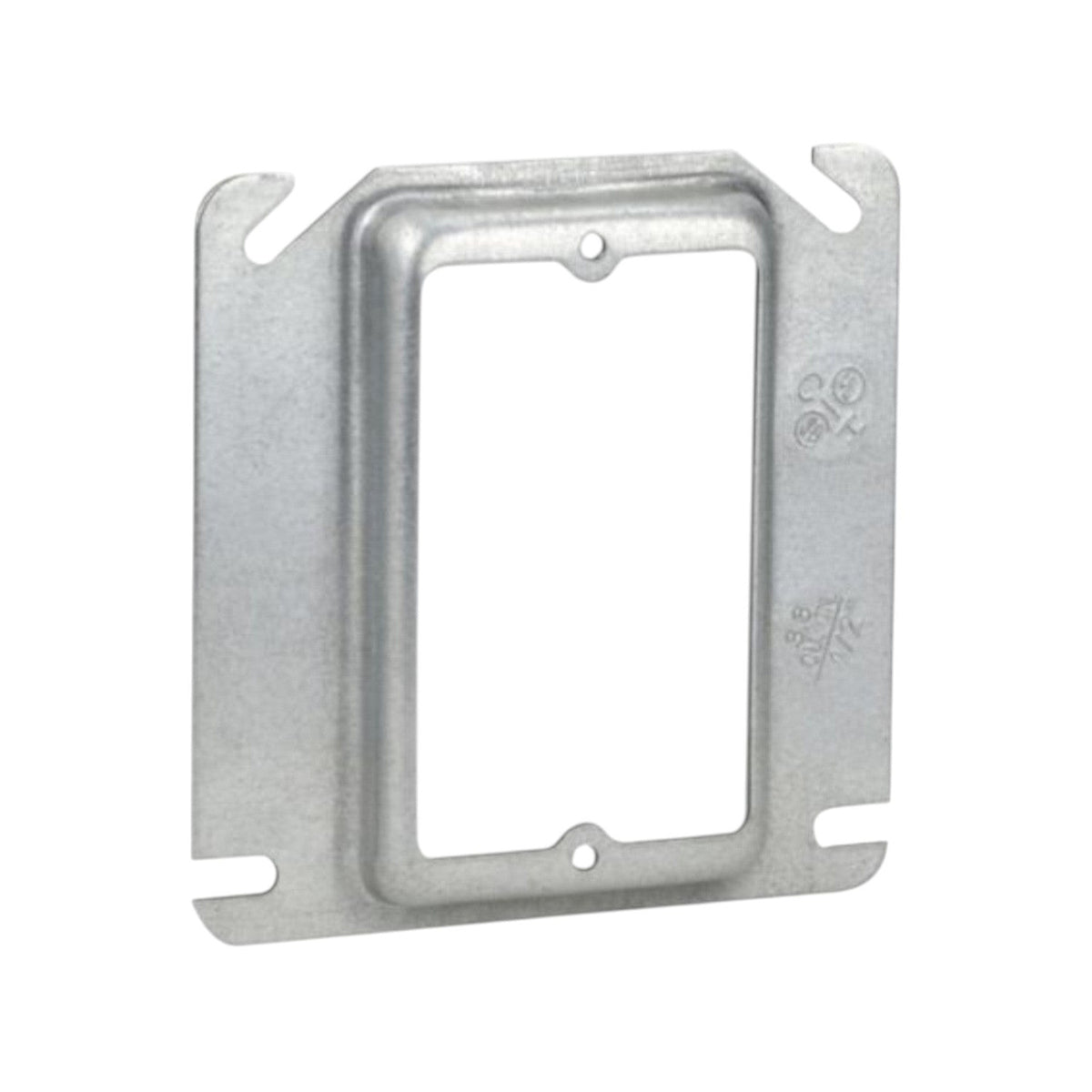 Tapa Realzada de Acero Crouse Hinds 4x4 con Levante 1/4 pulg
