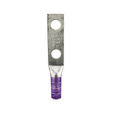 Zapata Ponchable Burndy HYLUG™ Cañón Largo 2 Barrenos 4/0 AWG, Barreno 1/2 Pulgada