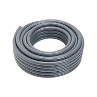 Rollo de 50 metros de tubo conduit flexible metálico Liquidtight Argos de 1/2 pulgada en color gris para uso industrial