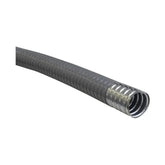 Tubo conduit flexible metálico Liquidtight Argos de 1/2 pulgada con cubierta de PVC gris para protección industrial
