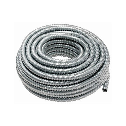 Tubo Conduit Metálico Flexible Tubos Mexicanos Flexibles, 1/2 pulgada, Rollo de 60 m
