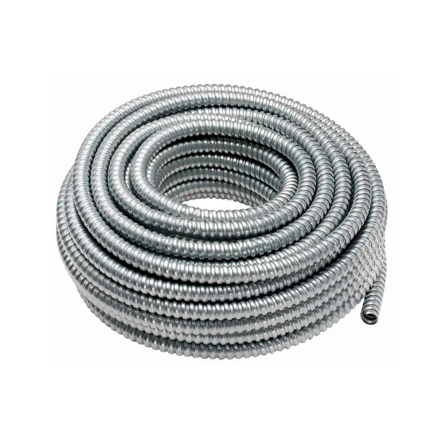 Tubo Conduit Metálico Flexible Tubos Mexicanos Flexibles, 1/2 pulgada, Rollo de 60 m