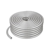 Rollo de 50 metros de tubo conduit metálico flexible Argos de 3/8 pulgadas fabricado en acero galvanizado.