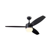 Ventilador de Techo Estevez Coolfan Eliseo Smart 52 Pulgadas 3 Aspas Negro Mate con Control Remoto