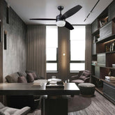 Ventilador de Techo Estevez Coolfan Eliseo Smart 52 Pulgadas 3 Aspas Negro Mate con Control Remoto - imagen 4