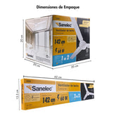 Ventilador de Techo Sanelec SE323552 142 cm 60W 3 Aspas Metálicas - imagen 4