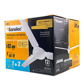 Ventilador de Techo Sanelec SE323552 142 cm 60W 3 Aspas Metálicas - imagen 6