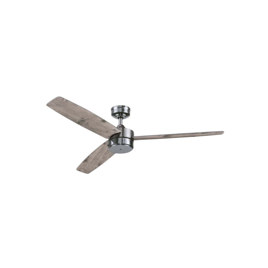 Ventilador de Techo Estevez Kari 52 pulg, Aspas Reversibles Roble Claro, Sin Luz