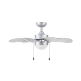 Ventilador de Techo Coolfan Tramontana, 30 Pulgadas, con Luz, 6 Aspas, 3 Velocidades, Color Plateado - imagen 2