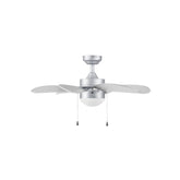 Ventilador de Techo Coolfan Tramontana, 30 Pulgadas, con Luz, 6 Aspas, 3 Velocidades, Color Plateado - imagen 2