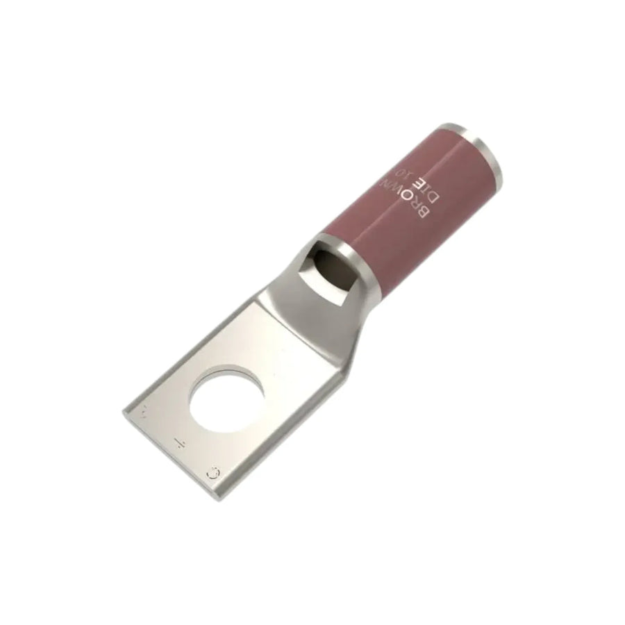 Zapata Terminal de Compresión 2 AWG con Barreno de 3/8 Pulgadas Burndy