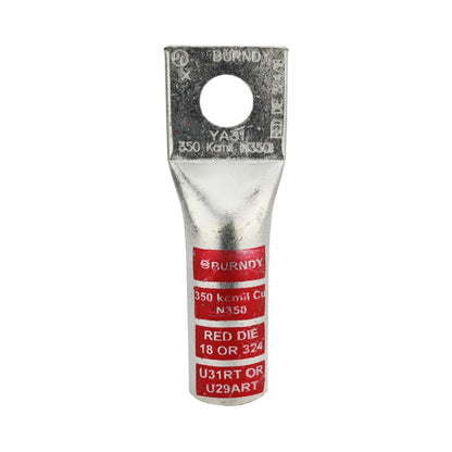 Zapata Ponchable Burndy HYLUG™ Cañón Largo 350 Kcmil, Barreno 1/2 	
Pulgada