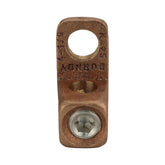 Zapata Terminal de Cobre 1 Orificio para Calibre 4A 1/0 AWG